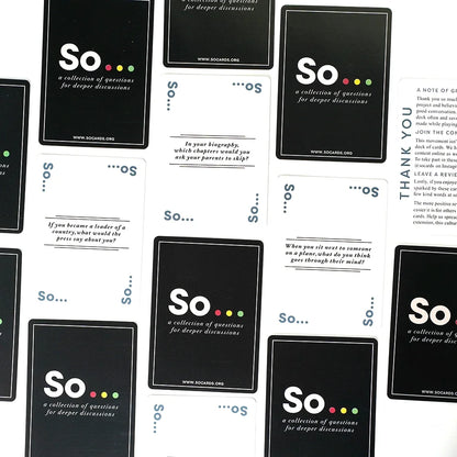 So Cards: High-Quality Conversation Starter