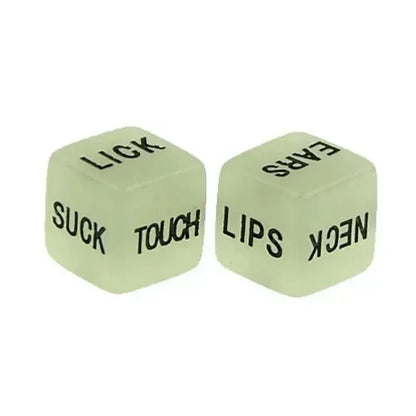 2 Pcs Glow-in-the-Dark Couple’s Game Dice