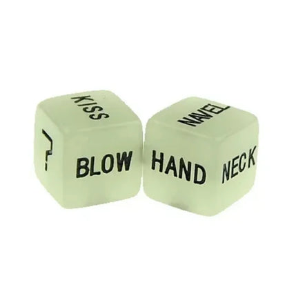 2 Pcs Glow-in-the-Dark Couple’s Game Dice