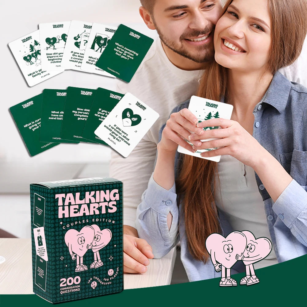 Talking Hearts – 200 Thought-Provoking & Fun Conversation Cards