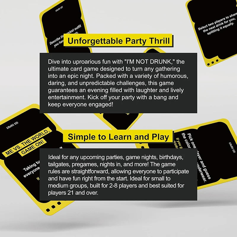 I’M NOT DRUNK – Hilarious Drinking Card Game