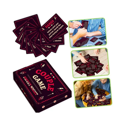 Couple’s Truth or Dare – 50-Card Game Set