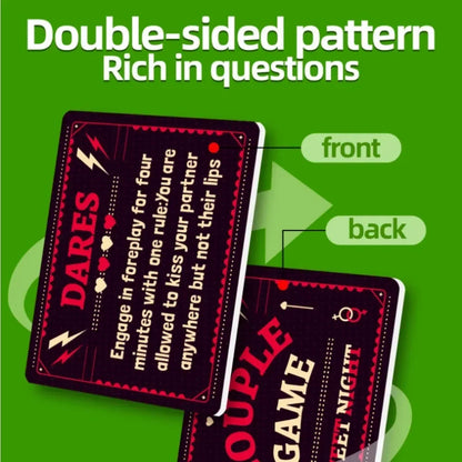 Couple’s Truth or Dare – 50-Card Game Set