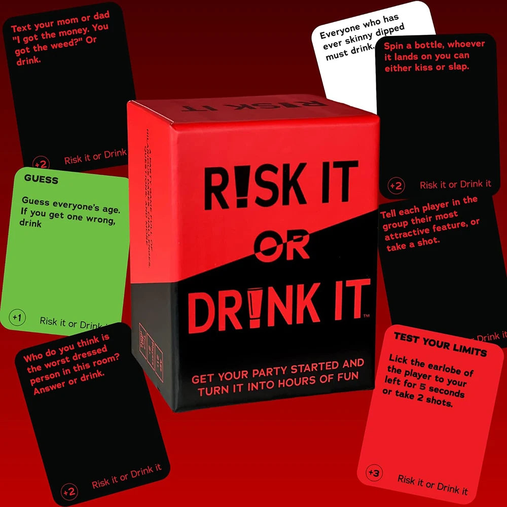 Risk It or Drink It – The Ultimate Party Drinking Game!